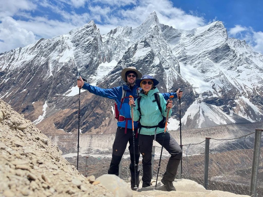 Breathtaking view of Manaslu Himal during the Manaslu Circuit Trek in Nepal
