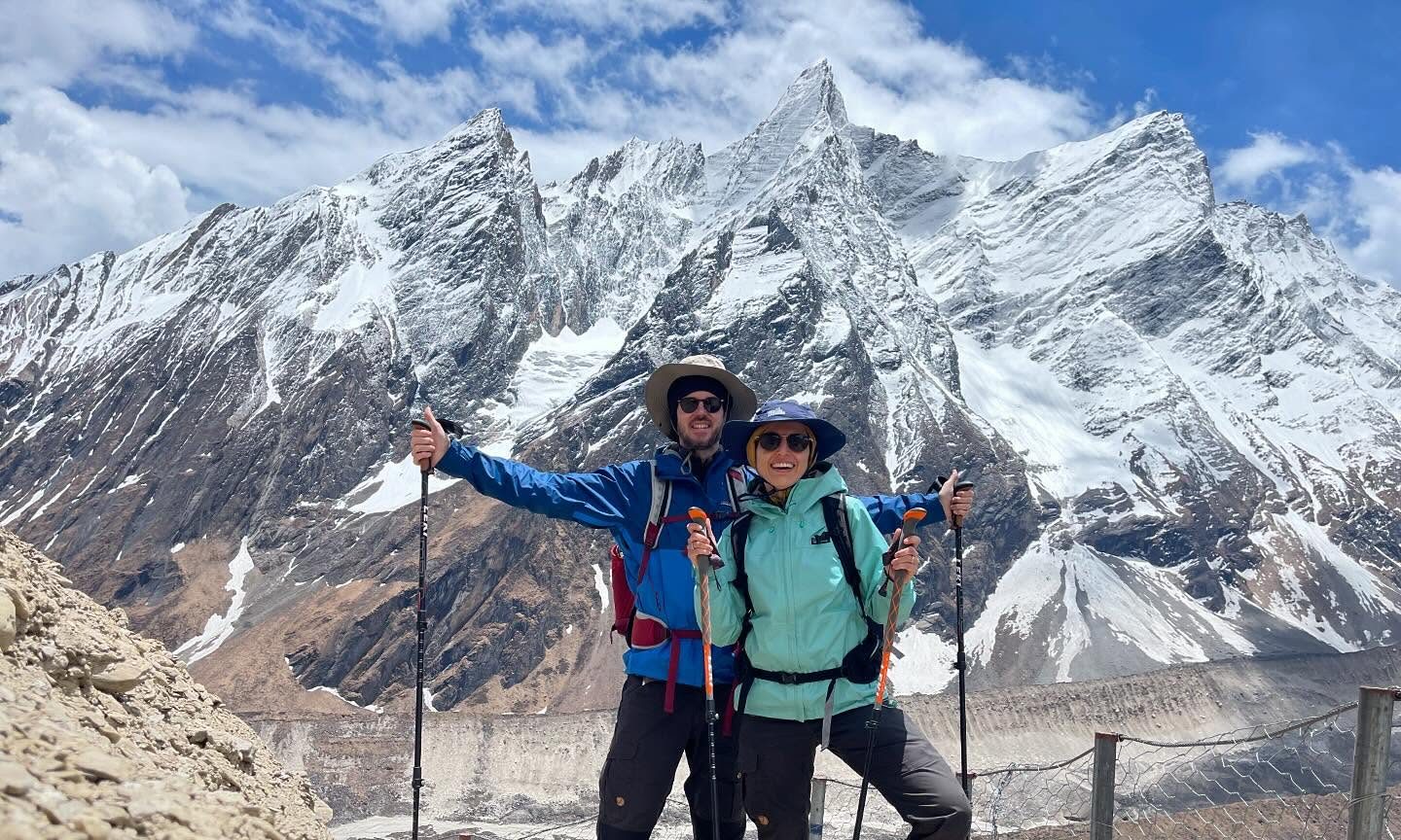 Breathtaking view of Manaslu Himal during the Manaslu Circuit Trek in Nepal