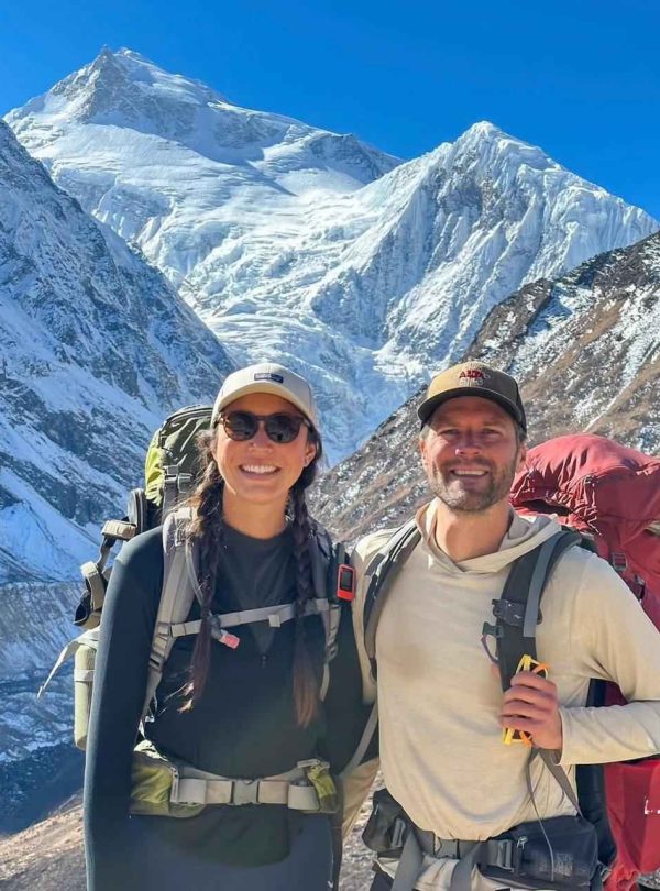 Couple Trekkers in the Manaslu Conservation Area.