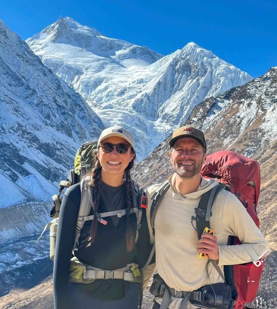 Couple Trekkers in the Manaslu Conservation Area.
