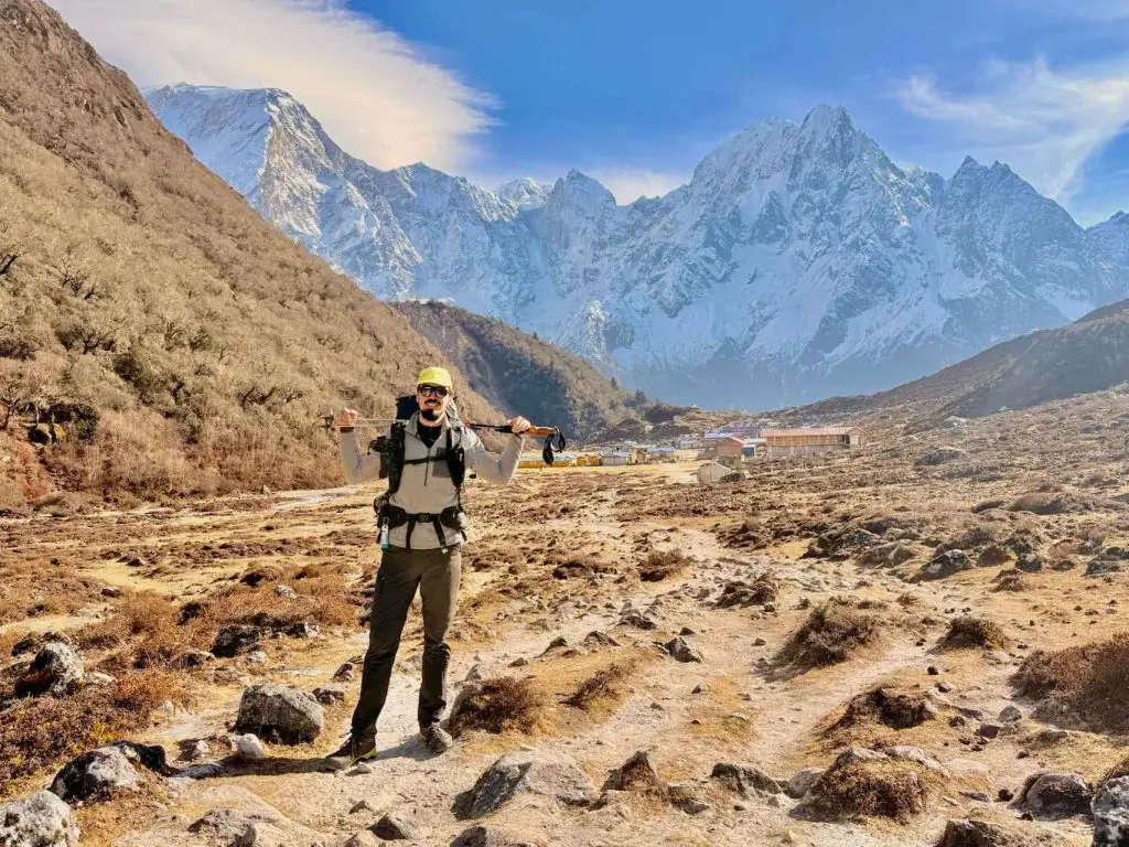 Bhimatng village is perfect day for photography in the Manalsu trekking