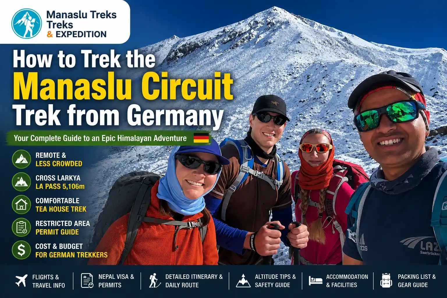 How to Trek the Manaslu Circuit Trek from Germany