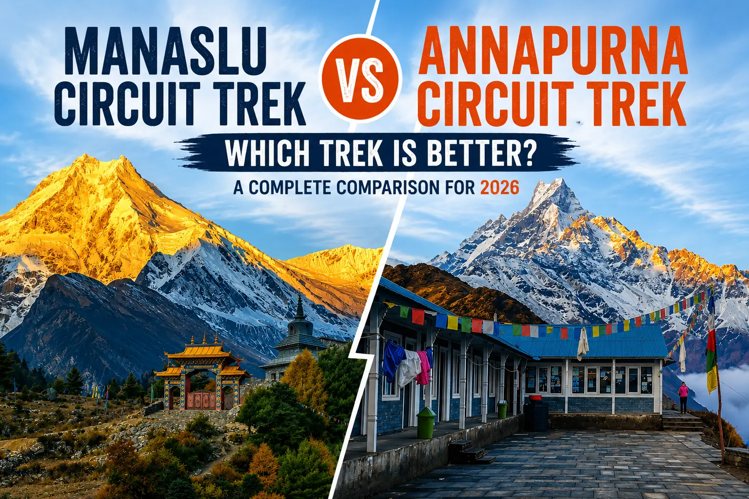 Manaslu circuit Trek vs Annapurna Circuit Trek 2026