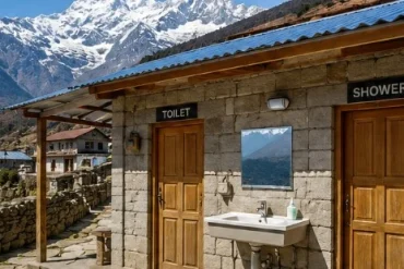 Toilet in Manaslu Circuit trek