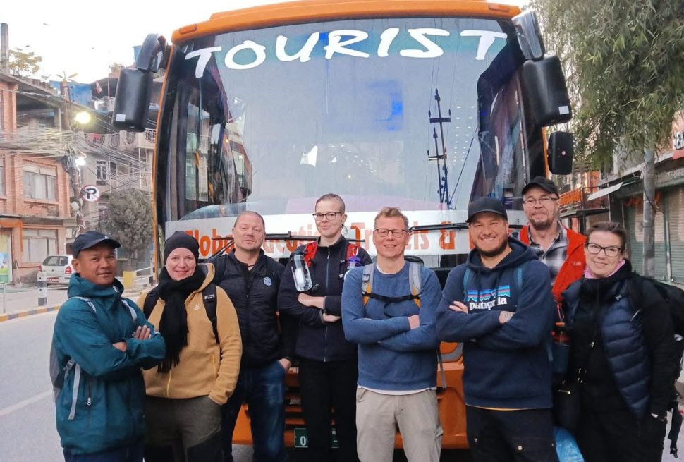 manaslu circuit trek by public bus