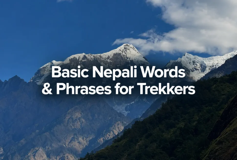 basic Nepali words for trekkers,