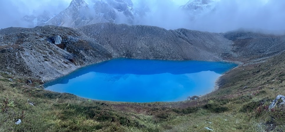 Birendra Lake and Ponkar Lake on the Manaslu Circuit Trek